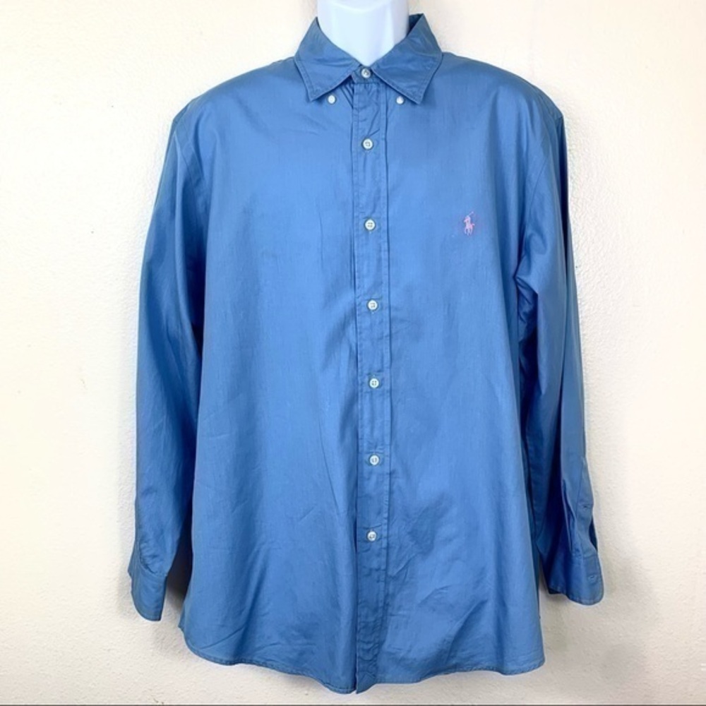 Ralph Lauren Men’s Casual shirt Blue Buttons 17